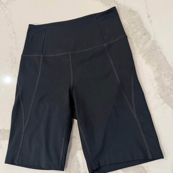Girlfriend Collective High Rise Bike Shorts Women's Small Black Workout Cycling - Picture 2 of 6